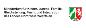 Logo Ministerium für Kinder, Jugend, Familie, Gleichstellung, Flucht und Integration des Landes Nordrhein-Westfalen